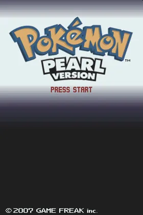 Pokemon - Pearl Version (USA) (Rev 5) screen shot title